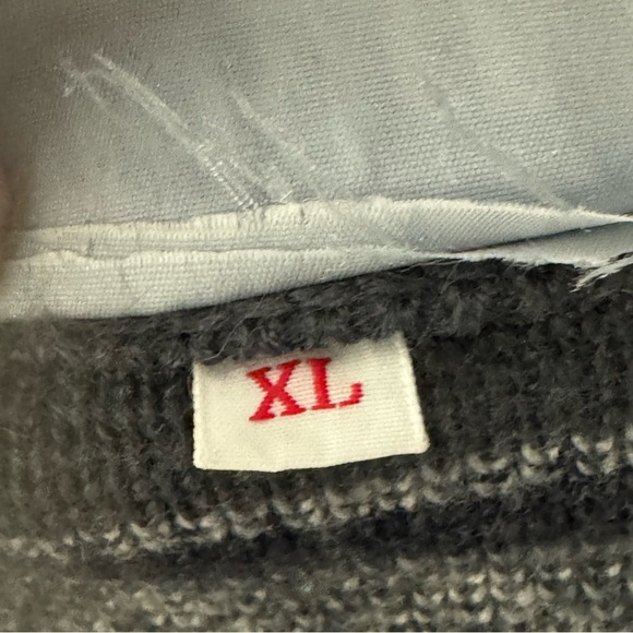 MEISTER Vintage Ski Sweater Half Zip Wool Blend Nordic Fair Isle Warm Winter XL - Picture 3 of 15